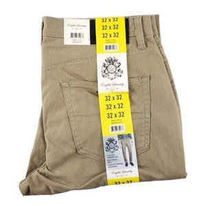 Men's English Laundry Stretch Straight Leg 5 Pocket Chino Soft Pant 32x32